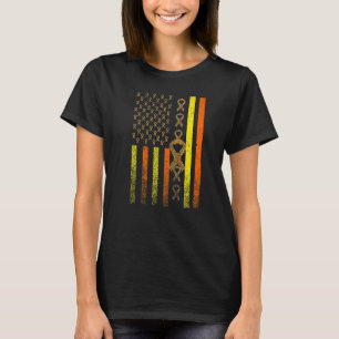 Camiseta Dia Mundial Da Hepatite Amarelo E Fita Vermelha Am