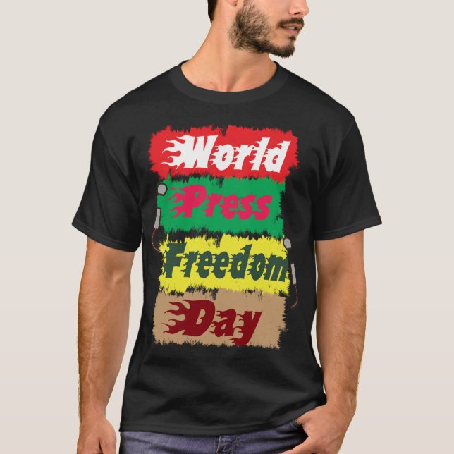 Camiseta dia mundial da liberdade de imprensa (Frente)