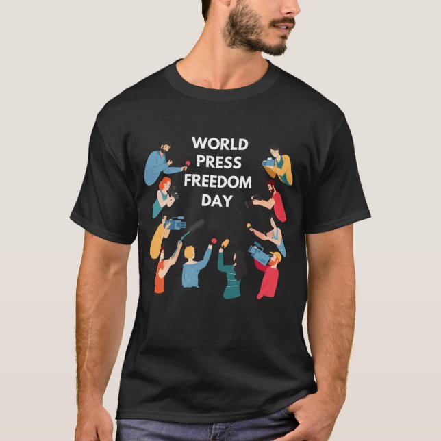 Camiseta Dia Mundial da Liberdade de Imprensa (Frente)