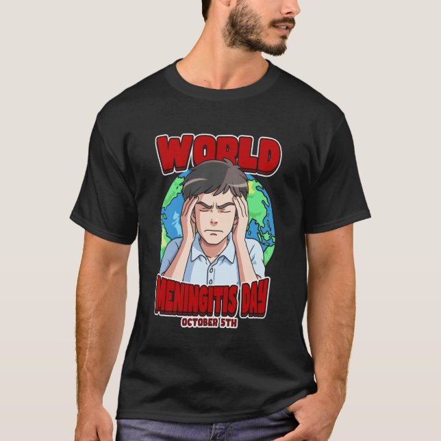 Camiseta Dia Mundial da Meningite 5 de Outubro (Frente)
