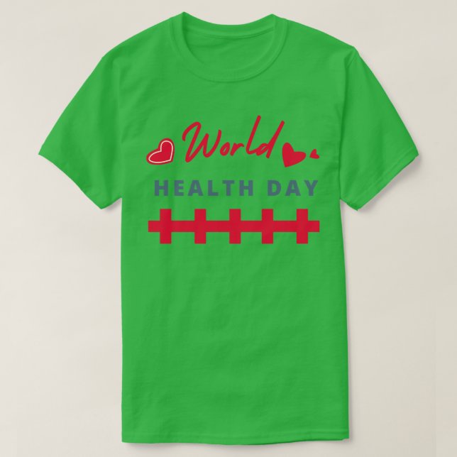 Camiseta Dia Mundial da Saúde 2 (Frente do Design)