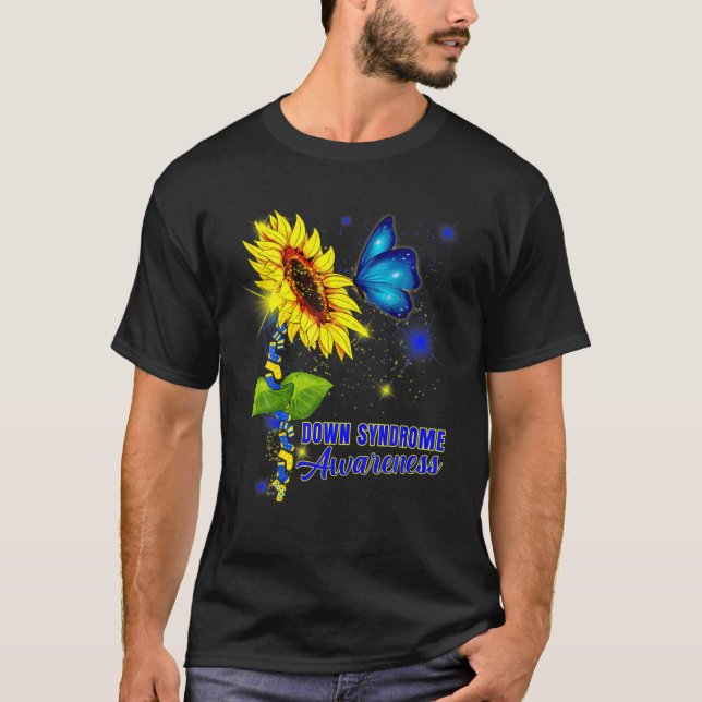 Camiseta Dia Mundial da Síndrome de Baixo Balançando suas M (Frente)