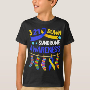 Camiseta Dia Mundial da Síndrome de Baixo Meias de Sensibil