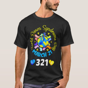 Camiseta Dia Mundial da Síndrome de Down 321 Conscientizaçã