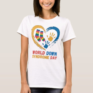 Camiseta Dia Mundial da Síndrome de Down Conscientização Ap
