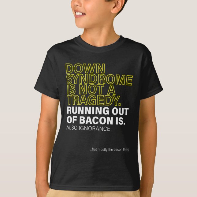 Camiseta Dia Mundial da Síndrome de Down para combater idei (Frente)