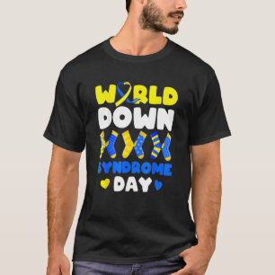 Camiseta Dia Mundial da Síndrome de Down Sensibilização Sh