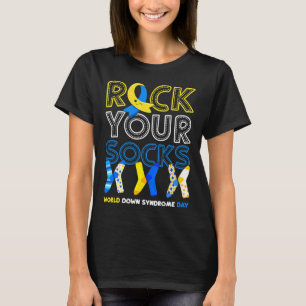 Camiseta Dia Mundial da Síndrome de Down: Use Meias Colorid