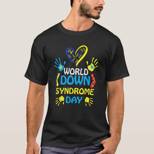 Camiseta Dia Mundial da Síndrome de DownApoio e Sensibiliza (Frente)