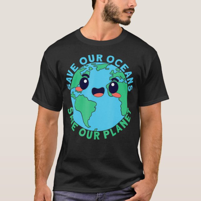 Camiseta Dia Mundial da Terra Salve nosso Planeta Dia da Te (Frente)