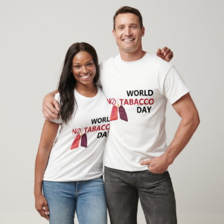 Camiseta Dia Mundial de Conscientização sobre o Tabagismo
