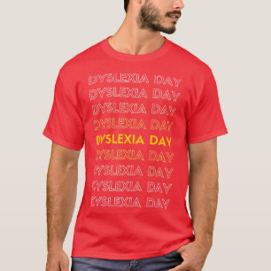 Camiseta Dia Mundial de Sensibilização para a Dislexia