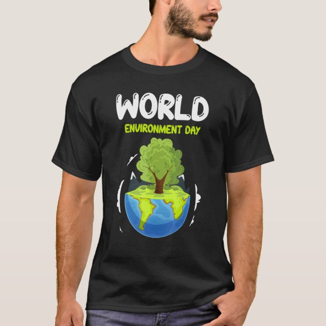 Camiseta Dia Mundial do Ambiente 5 de junho Nações Unidas (Frente)
