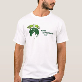 Camiseta Dia Mundial do Ambiente Trabalhando juntos para pr