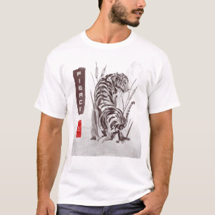 Camiseta Dia Mundial do Animal - 力 feroz (Força) Tigre