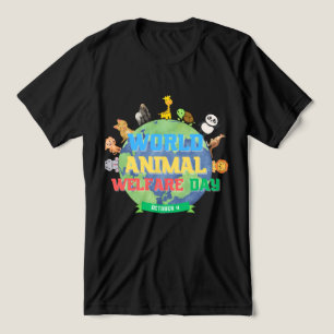 Camiseta Dia Mundial do Bem-Estar dos Animais 4 de outubro