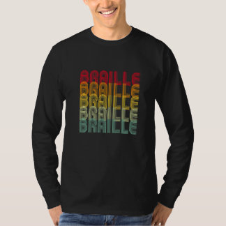 Camiseta Dia Mundial do Braile Retrô Visualmente Impedido B
