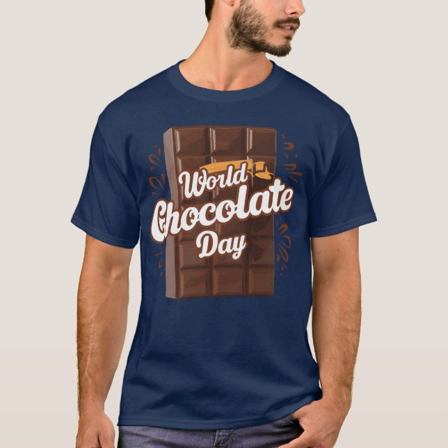 Camiseta dia mundial do chocolate amigos (Frente)