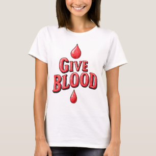 Camiseta Dia Mundial do Dador de Sangue - Dar texto ao Sang