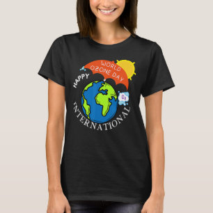 Camiseta Dia Mundial do Ozono Preservação Internacional Ozo