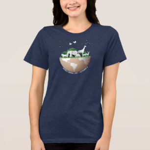 Camiseta Dia Mundial dos Animais, animais terrestres cortad