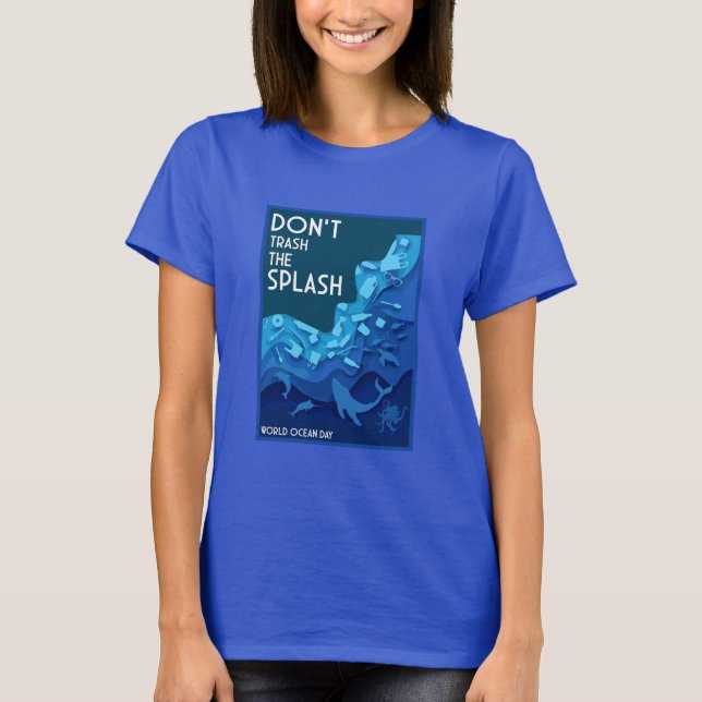 Camiseta Dia Mundial dos Oceanos (Frente)