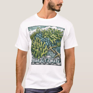 Camiseta Dia Mundial dos Oceanos - Recifes de Coral e Clima