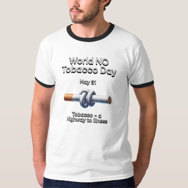 Camiseta Dia Mundial Sem Cigarro: 31 de maio (Frente)
