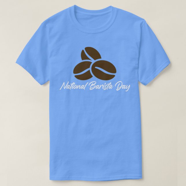 Camiseta Dia Nacional Barista 2022 Barista legal (Frente do Design)