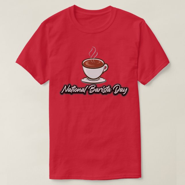 Camiseta Dia Nacional Barista 2022 Barista legal (Frente do Design)