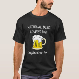 Camiseta Dia Nacional da Cerveja Motivo Engraçado Humor do 