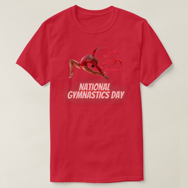 Camiseta Dia Nacional da Ginástica (Frente do Design)