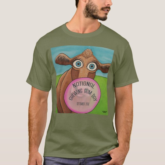 Camiseta Dia Nacional da Goma de mascar (Frente)