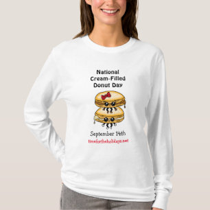 Camiseta Dia Nacional da Rosquinha Cheia de Creme - 14 de s