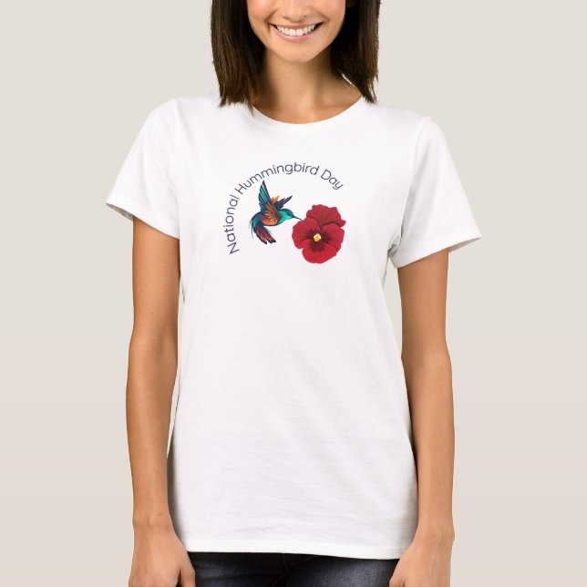 Camiseta Dia Nacional das Aves Hummingaves (Frente)