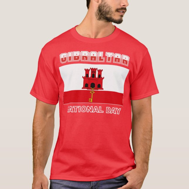 Camiseta Dia nacional de Gibraltar (Frente)
