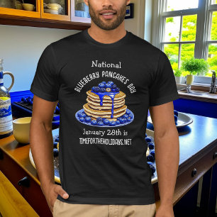 Camiseta Dia Nacional de Panquecas de Aroma 28 de janeiro