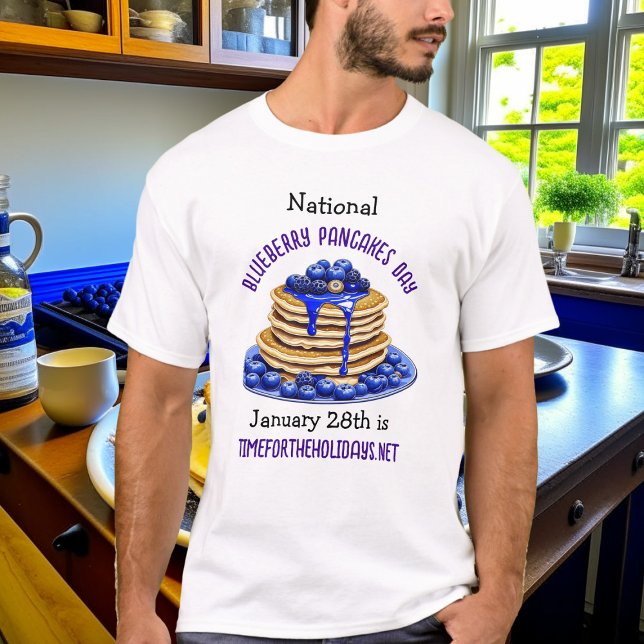 Camiseta Dia Nacional de Panquecas de Aroma 28 de janeiro (Criador carregado)