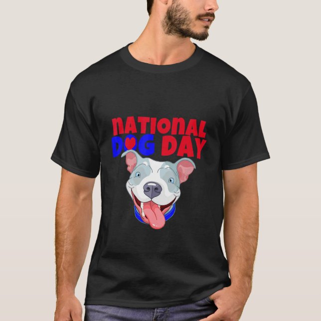 Camiseta Dia Nacional do Cachorro Americano (Frente)