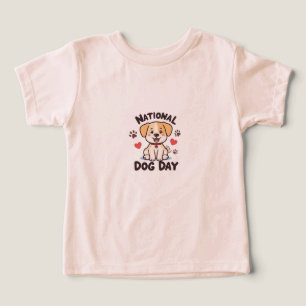 Camiseta Dia Nacional do Cachorro - Cachorro de Cartoon Kaw