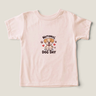 Camiseta Dia Nacional do Cachorro - Cachorro de Cartoon Kaw