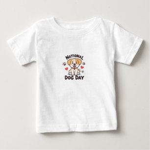 Camiseta Dia Nacional do Cachorro - Cachorro de Cartoon Kaw