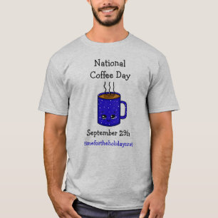 Camiseta Dia Nacional do Café 29 de setembro   Feriado Engr