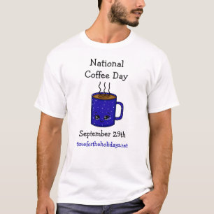 Camiseta Dia Nacional do Café 29 de setembro   Feriado Engr