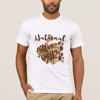 Camiseta Dia Nacional do Café; Amantes De Café