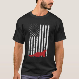 Camiseta Dia Nacional do Furão 4 de Julho Bandeira dos EUA