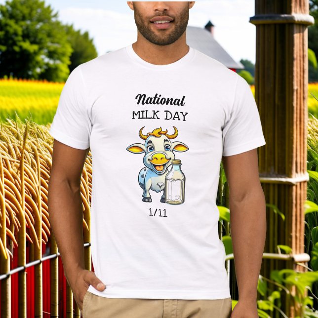 Camiseta Dia Nacional do Leite 11 (Criador carregado)
