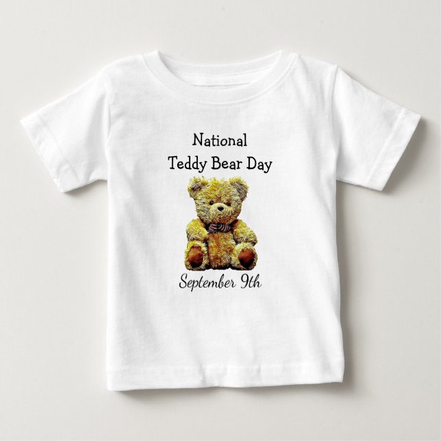 Camiseta Dia Nacional do Urso de Teddy 9 de setembro Feriad (Frente)