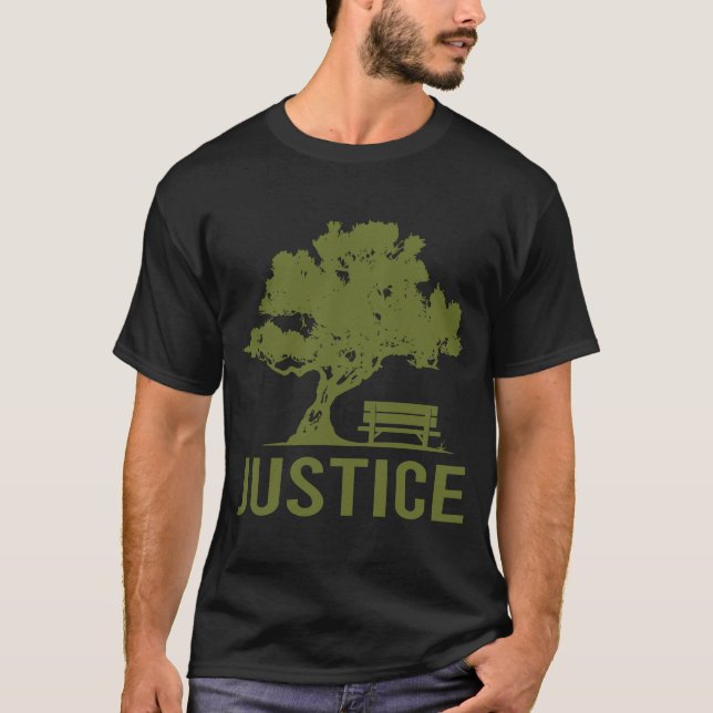 Camiseta Dia pacífico - Nome da justiça (Frente)