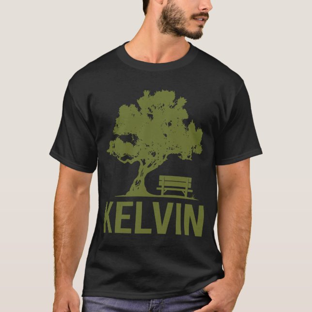 Camiseta Dia pacífico - Nome Kelvin (Frente)